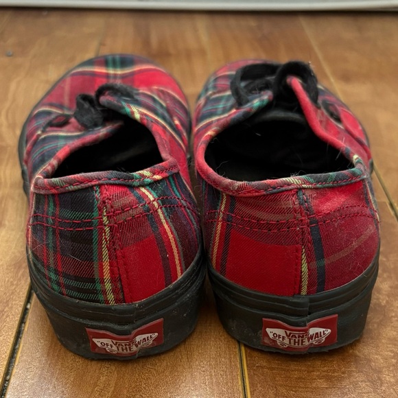 Plaid Shoes - Red and Black - Picture 3 of 5